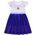 thumbnail image 4 of Kids Girls Mirabel Dress Short Sleeve Cosplay Halloween Cosplay Fancy Party Dress Up Outfits 3-9T, 4 of 7