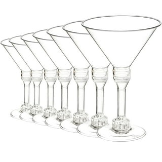 Amscan Jumbo Clear Plastic Martini Glasses, 25oz, 4ct Clear | Party