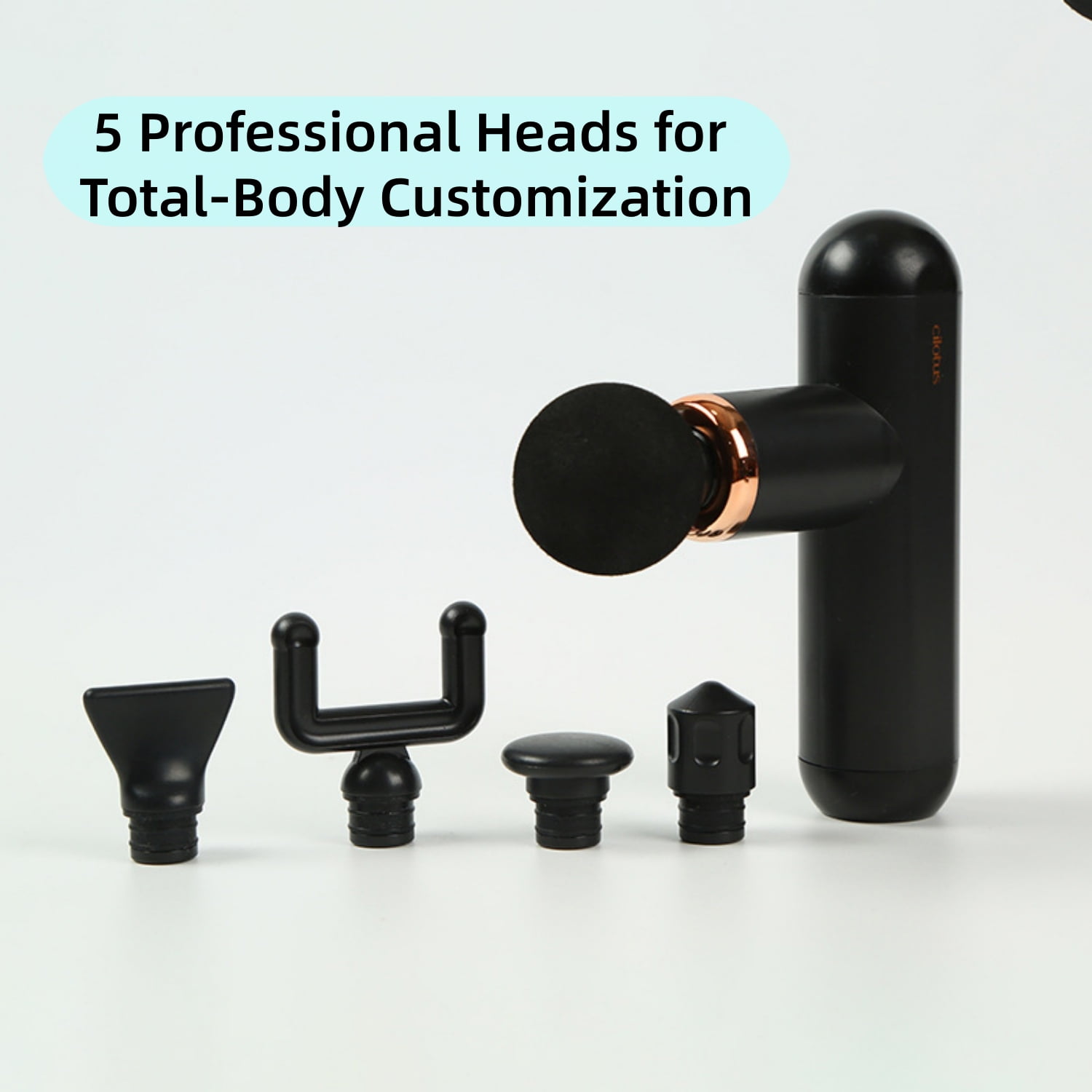 Massage Gun Deep Tissue with Detachable Extension Handle Back Massager Body Fascia Massager for Neck,Shoulder,Thigh,Hips