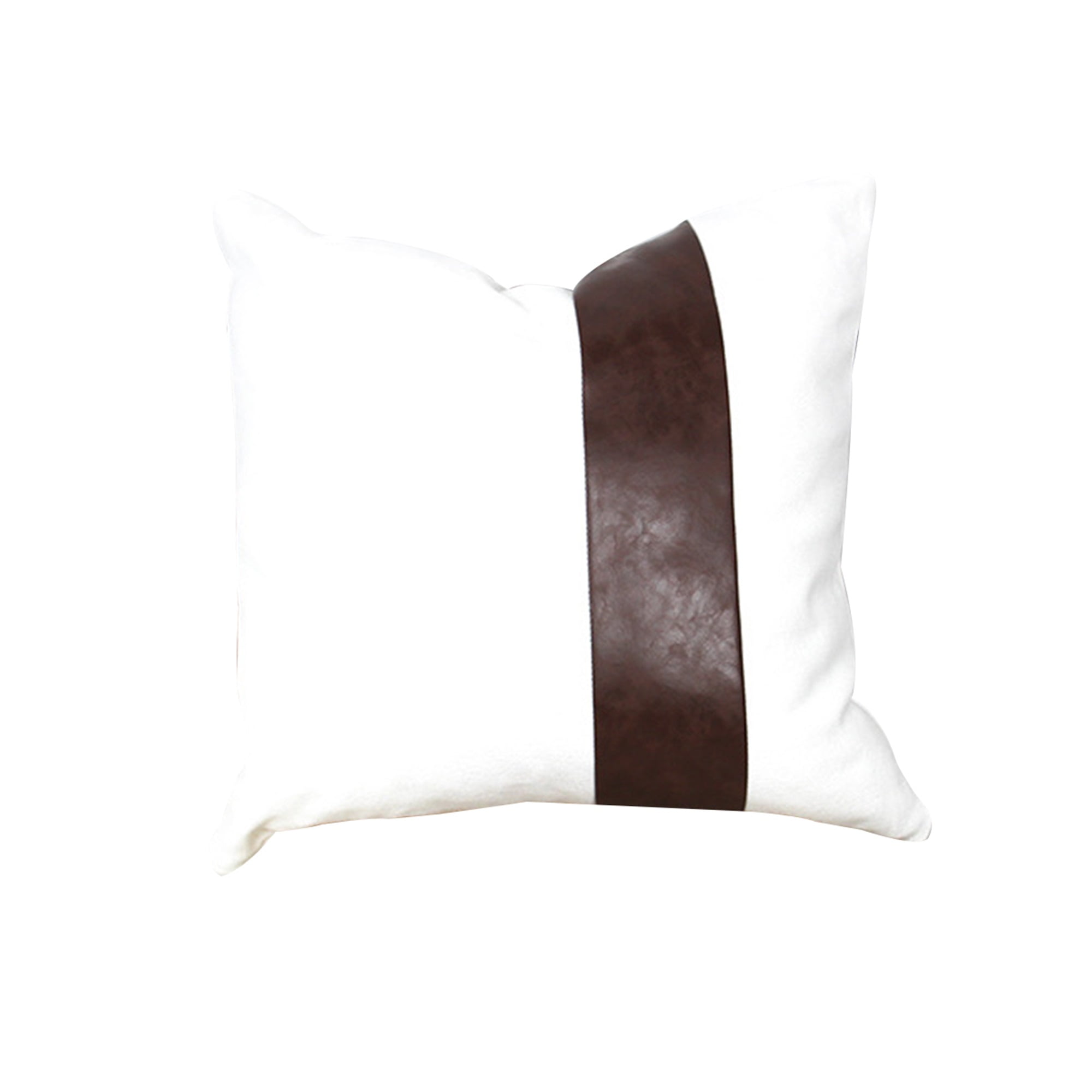 half leather pillow