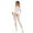 White, variant on Luxalzxs Babydoll Lingerie for Women Lace Bodystocking Cut Out Long Sleeve Sheer Mesh Fishnet Crotchless Lingerie Sexy Bodysuit
