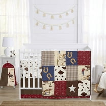Sweet Jojo Designs 6 Piece Crib Bedding   BreathableBaby Breathable Mesh Liner Wild West Cow Print Boy Girl Gender Neutral Unisex