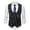 Black, variant on 2025 Men's European Retro Casual Double Suit Vest