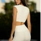 thumbnail image 5 of Camisetas de Yoga de manga larga de LICRA con almohadilla desnuda para mujer, sujetador atlético para entrenamiento, Fitness, gimnasio, pantalones cortos, falda, mallas para correr, 2024, 5 of 5