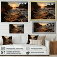 thumbnail image 4 of Designart "Beach Photo peaceful Shores VI" Nautical & Beach Floater Framed Canvas Wall Art, 4 of 7