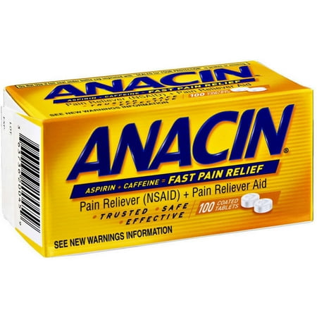Anacin Anacin Tablets, 100 CT (Pack of 6)