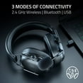 thumbnail image 6 of Razer Blackshark V3 X Hyperspeed Wireless Esports PC Gaming Headset, 2.4GHz, Bluetooth, 270g, Black, 6 of 16