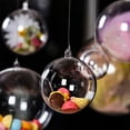 thumbnail image 4 of 5-10CM Christmas Transparent Balls Hollow DIY Plastic Fillable Bauble Xmas Tree Hanging Ornaments Home Party Gifts Box Decor, 4 of 5