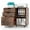 Brown, variant on Giantex Rolling File Cabinet, Lateral Filing Cabinet w/Open Storage Shelves, Under Desk Storage Organizer, Mobile Printer Stand, White