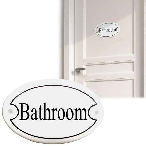 Stickers,English Bathroom Decal Self Adhesive Wall Sticker For Bathroom Door Decoration