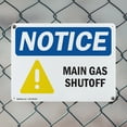 thumbnail image 5 of (2 Pack) Main Gas Shutoff OSHA Notice Sign 24 Inch X 18 Inch Plastic Sign, Weather Resistant, UV Protected for Workplace, Business, and Construction Site, Made in the USA, 5 of 8