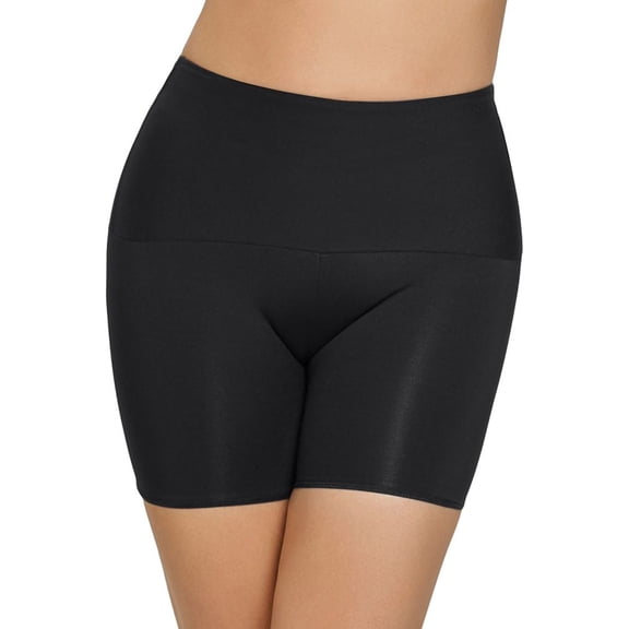 Women's Leonisa 012925 Tummy & Waist Control Shaper Short (Black L)