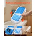 thumbnail image 6 of VEVOR Spray Mop,with 3 Washable Pads for Dry and Wet Floor Cleaning and a 27oz Refillable Water Tank, Microfiber Dust Wet Mop & Twisted Cotton Dry Mop, Commercial Home Use for Tiles/Vinyl/Wood Floor, 6 of 9