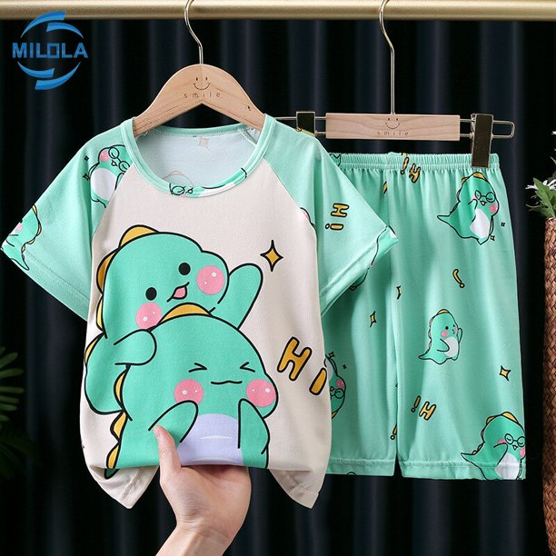 Conjunto de ropa de verano de Pokémon Pikachu para niños y niñas, camiseta de manga corta, pantalones cortos, chándal deportivo, conjuntos de pijamas qym unisex