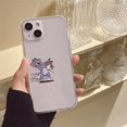 thumbnail image 1 of Funda de teléfono con diseño de gatos para IPhone, carcasa transparente de ratón para modelos 11, 12, 14, 13 Pro MAX, Mini, XR, XS Max, X, SE2, 7, 8, 14Plus, 1 of 4
