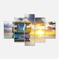 thumbnail image 2 of Lever de Soleil sur la Plage de Miami - Grande Toile Murale Art, 2 of 3