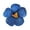 Blue, variant on Women Hair Clip Imitation Flower Shape Summer Decorative Hair Pin EVA Material Colorful Hair Accessories