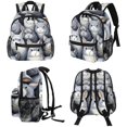 thumbnail image 4 of Cat Cute Book Bag with Adjustable Shoulder Strap, Large Capacity, Printed Design - Cute Accessories Backpack, 4 of 6
