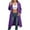 Purple, variant on Towmus Women's Casual Pockets Zip Up Hoodies Drawstring Sweatshirt Long Hoodie Winter Coat S-5XL