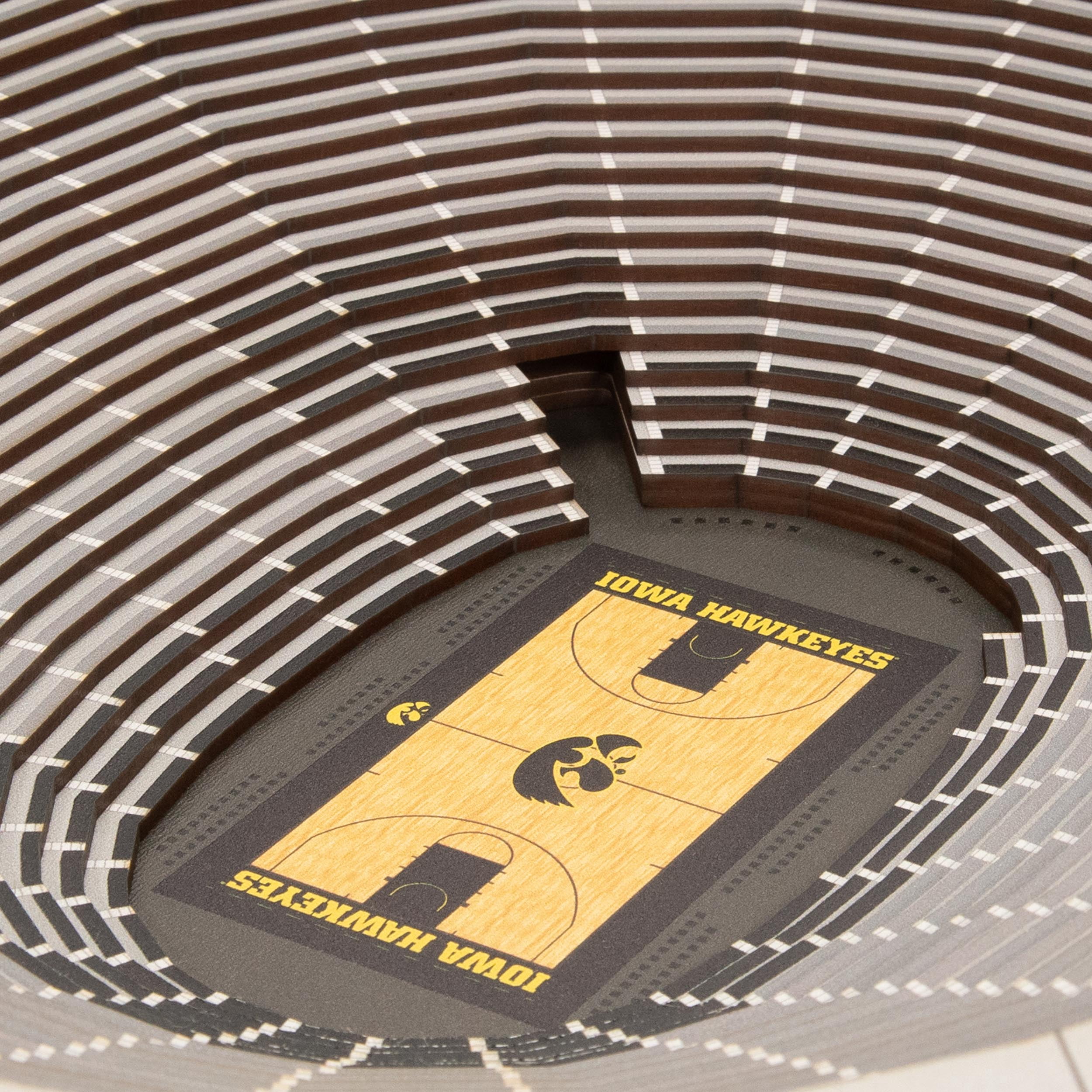 YouTheFan NCAA Iowa Hawkeyes BB 25-Layer Stadiumview Wall Art