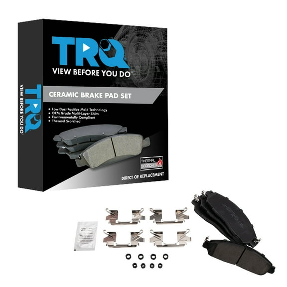TRQ Front Ceramic Brake Pads Fits 2018 Nissan LEAF BFA19046