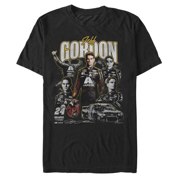 Men's Mad Engine Black Jeff Gordon Graphic T-Shirt