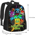 thumbnail image 2 of Geometry Game Dash Backpack,3d Print Laptop Backpack Lightweight Casual Daypack Bookbag Multi-Function Travel Backpack 16.5 In, 2 of 7