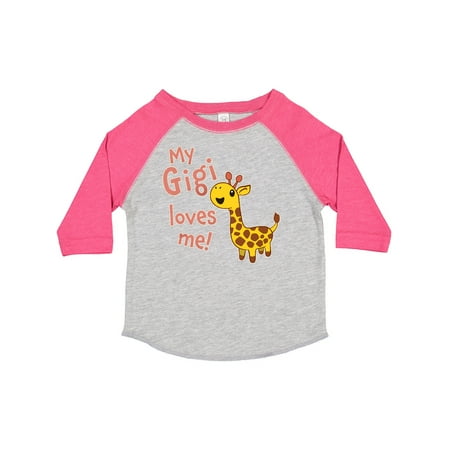 

Inktastic My Gigi Loves Me- Cute Giraffe Gift Toddler Boy or Toddler Girl T-Shirt