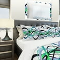 thumbnail image 4 of Designart 'Green and Silver Helix' Modern & Contemporary Duvet Cover Set, 4 of 4