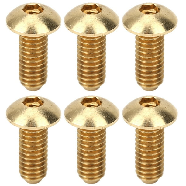 Tornillos de cobre puro, 50 tornillos con cabeza hexagonal, tornillos con cabeza hexagonal, estética elegante