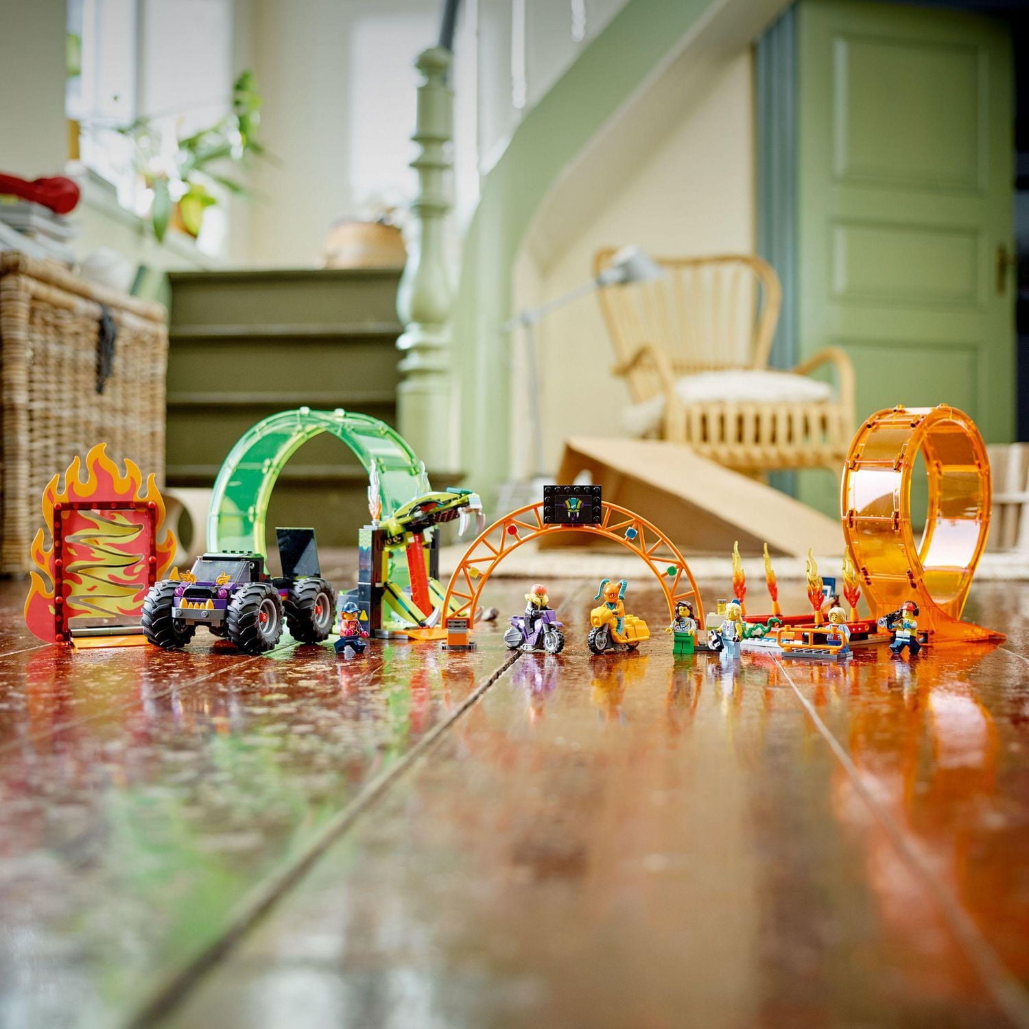 LEGO City Stuntz Double Loop Stunt Arena 60339 Toy Building Kit (598 Pieces)