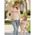 thumbnail image 4 of Mommy and Me Matching Outfits Mama and Mini Long Sleeve Crewneck Sweater Pullover Tops, 4 of 7