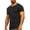 Black, variant on Admvng Mens Workout Shirts Casual Fashion Solid Round Neck Pullover T-Shirt Short Sleeve Tops S-3XL