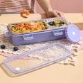 thumbnail image 4 of Stainless Steel 304 Lunch Box With Tableware Soup Bowl Leak-Proof Kids Microwave Bento Box Student Food Storage Container 5, 4 of 6