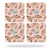 Skin Decal Wrap Tile Slim Key Finder (4 pack) Butterfly Garden
