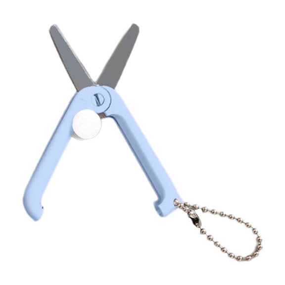 RoamHome Portable Telescopic Scissors Stainless Steel Folding Scissors for Office & Travel Safe Lightweight Compact Blue Pink Purple Gray Green