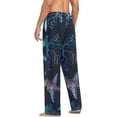 thumbnail image 6 of Men's Pajama Pants with Pockets Sleepwear Lounge Pants Stretch Casual Coral Starfish Fish, 6 of 7