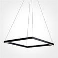 thumbnail image 1 of Vonn Éclairage VMC31620BL 20 in. Atria Suspension Réglable & 44; Moderne Carré LED Lustre Éclairage en Noir, 1 of 1