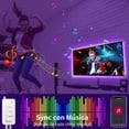 thumbnail image 3 of Rétroéclairage LED pour Télévision Intelligente, Bande Lumineuse WiFi de 9,8 Pieds Compatible avec Alexa, Avatar Controls Assistant, Télécommande, Synchronisation Musicale, 16 Millions de Couleurs RGB, Rétroéclairage LED pour Téléviseurs de 46 à 60 Pouces, 3 of 5