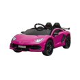 thumbnail image 1 of 12V Lamborghini Aventador SVG Sports 1 Seater Ride on Car (Pink), 1 of 5