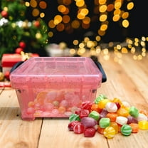 Candy Color Mini Storage Box, Transparent Small Lock Jewelry Box for Organizing Jewelry, Keys, Cosmetics, Office Supplies, Portable and Cute Storage Solution