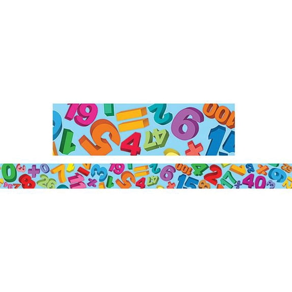 Teacher Created Resources TCR4681-6 Math Straight Border Trim - Pack of 6