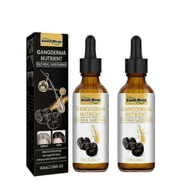 2pcs Anti-Greying Hair Serum, Reverse Grey Hair Darkening Follicle Care Essence