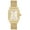 Yellow Gold, variant on Deco Mid Stainless Steel Mother-of-Pearl Dial Diamonds Rectangle Womens Watch MWW06V000122