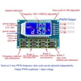 thumbnail image 6 of 4Pcs 3 Channel PWM Pulse Generator Adjustable Frequency Square Wave Rectangular Wave Signal Generator Module, 6 of 7