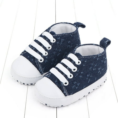 

Bullpiano Baby Boys Girls Sneakers Canvas Shoes Infants Casual Soft Sole First Walkers 0-18M