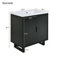 thumbnail image 6 of Miekor Furniture 30" Bathroom vanity Set with Sink, Combo Cabinet, Bathroom Storage Cabinet, Solid Wood Frame W5UAAB, 6 of 9
