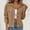 Khaki, variant on Button Down Corduroy Jacket for Women with Flap Pockets and Collared Neck for Fall Winter Office Casual Daily Wear Relaxed Fit