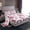 Black Pink, variant on Homewish Cute Cow Rainbow King Sheet Set, 4Pcs Polka Dots Love Heart Print Microfiber Bedding