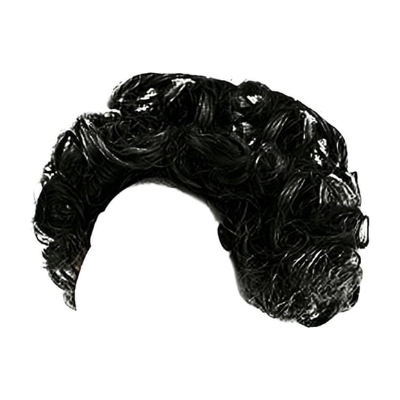 huayou Cute Porch Goose Wig Accessories, Funny Curly & Braided Wigs for Lawn Goose Statue, Outdoor Garden Yard Decor